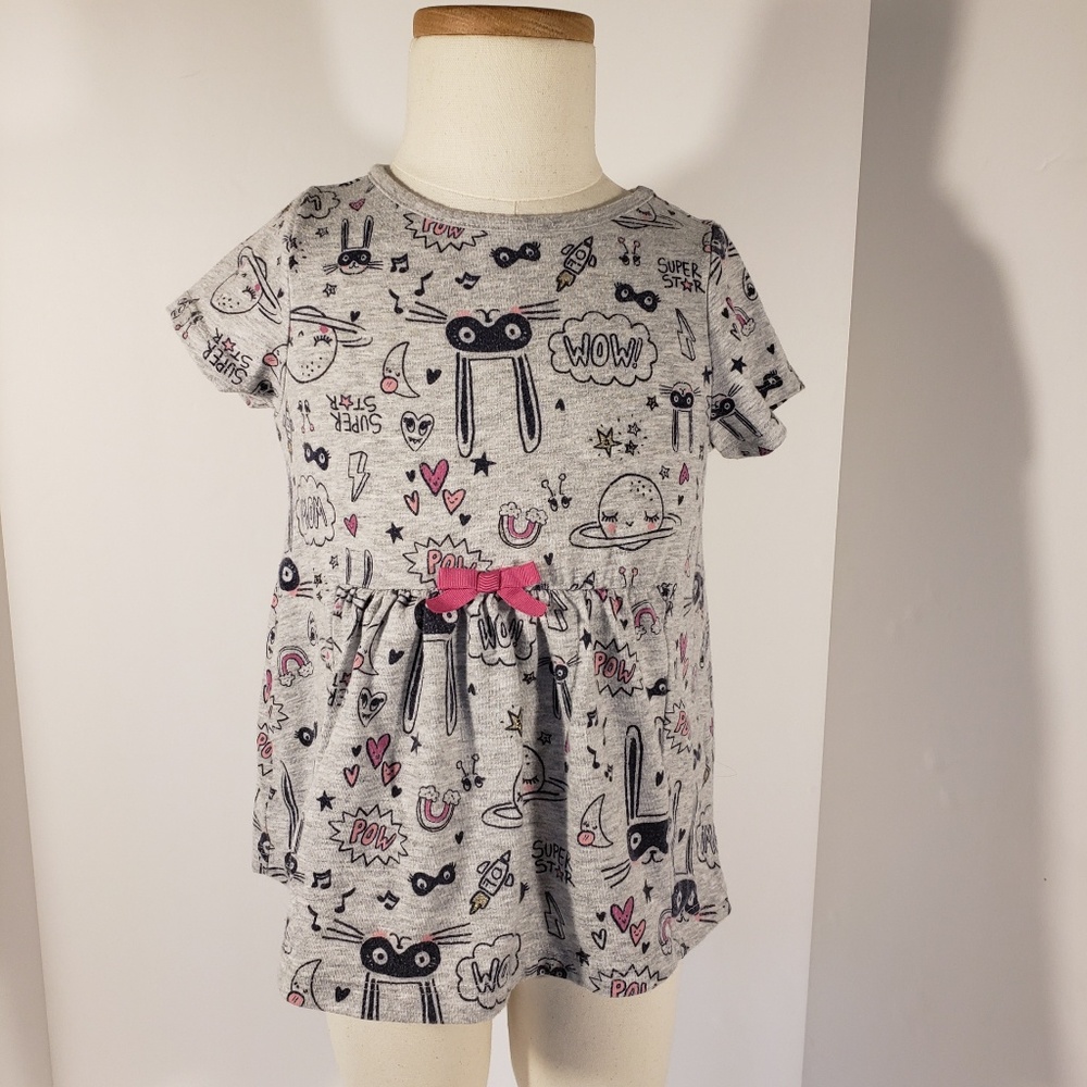 Gymboree Bunny Short Sleeved Babydoll Tee 5T